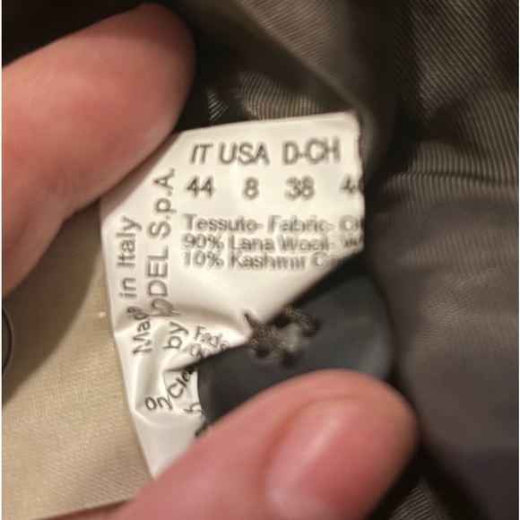 CINZIA ROCCA Italian Wool Cashmere Faux Fur Trim Toggle Coat - Picture 5 of 9